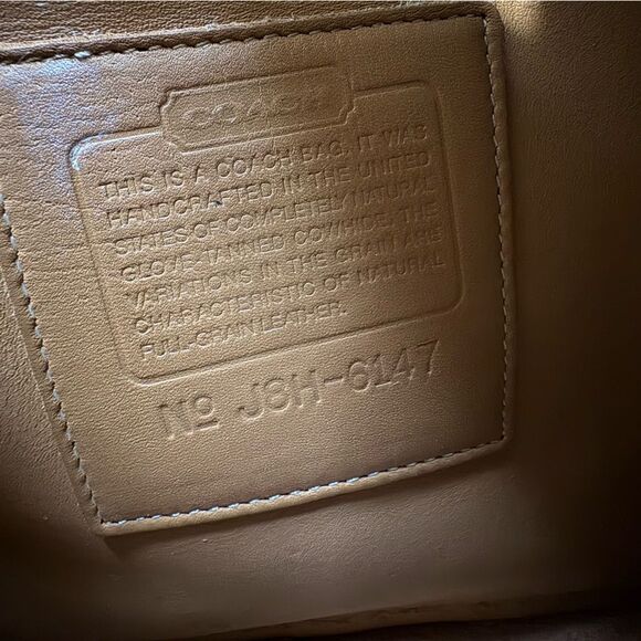 Vintage Coach Monterey Crossbody Bag – Glove-Tanned Leather – British Tan - Picture 13 of 13